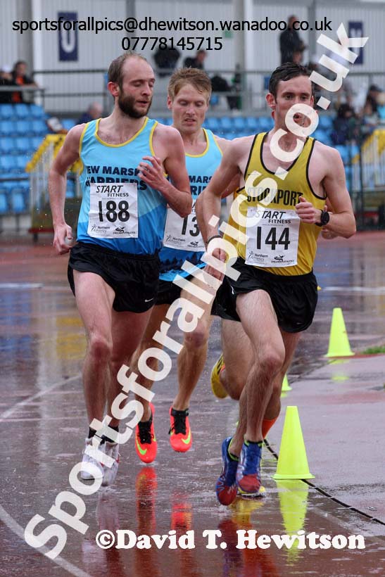 Senior mens 5000 metres, Northern Championships, Sport City, Manchester. Photo: David T. Hewitson/Sports for All Pics